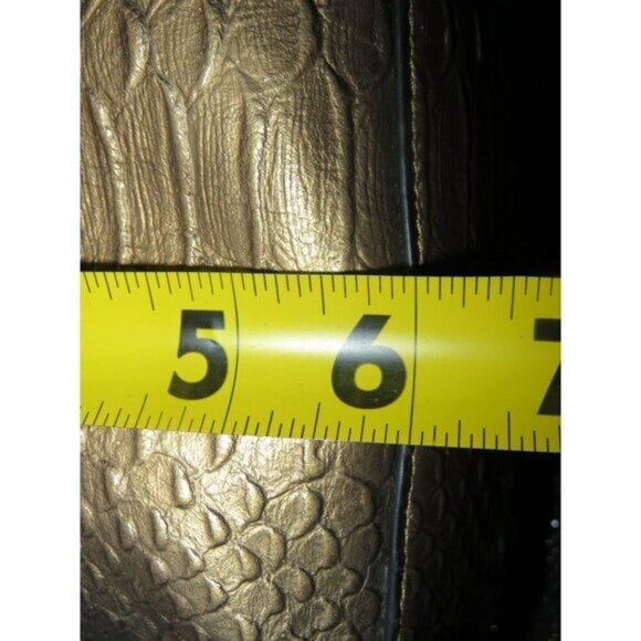 Coach 2015  Mini Rowan Baby Bennett Metallic Gold Python Leather Crossbody - Picture 8 of 12